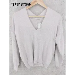 ◇ le.coeur blanc ルクールブラン 長袖 ニット セーター 38 グレー系 レディース 【中古】 【1002798945036】