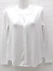 ◇ BANANA REPUBLIC バナナリパブリック 長袖 Tシャツ カットソー S ホワイト * 1002799221313 【中古】 【1002799221313】