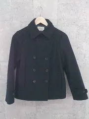 ■ Adam et Rope アダム エ ロペ Pコート 36 ネイビー *  【1002799205023】