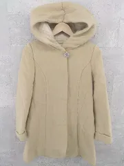 ■ Feroux フェルゥ フード ビジュー コート 2 ベージュ *  【1002799264549】