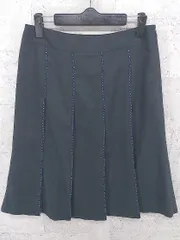 ◇ J.PRESS ジェイプレス 膝丈 フレア スカート 11 ブラック * 1002799241816 【中古】 【1002799241816】