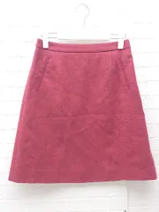 ◇ MACKINTOSH PHILOSOPHY マッキントッシュフィロソフィー 膝丈 台形 スカート 36 レッド * 1002799222310 【中古】 【1002799222310】