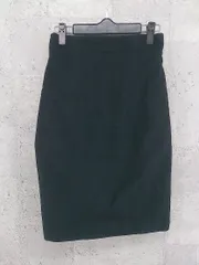 ◇ LAUTREAMONT ロートレアモン 膝丈 タイト スカート M ブラック *  【1002799286428】