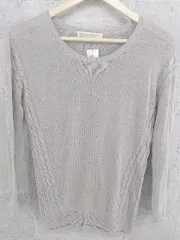 ◇ BEAUTY&YOUTH UNITED ARROWS ケーブル ニット 長袖 セーター グレージュ *  【1002799335010】