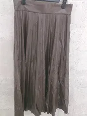 ◇ UNITED ARROWS ユナイテッドアローズ ロング プリーツ スカート 40 ブラウン *  【1002799348409】