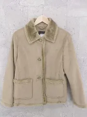 ■ COMME CA ISM コムサイズム 長袖 コート サイズF ブラウン系 レディース  【1002799343831】