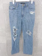 ◇ AZUL BY MOUSSY アズール バイマウジー ダメージ加工 クラッシュ ジーンズ デニム パンツ S インディゴ * 1002799359917 【中古】 【1002799359917】