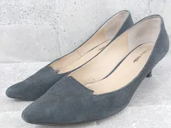 ◇ Odette e Odile オデット エ オディール UNITED ARROWS ヒール パンプス 23 1/2 ネイビー *  【1002799364836】