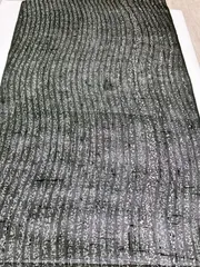 M081生紬 小紋 洗い張り ハギレ ハンドメイド