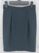 ◇ ANAYI アナイ 膝下丈 タイト スカート 36 ネイビー *  【1002799587969】