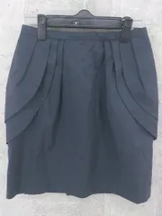 ◇ JUSGLITTY ジャスグリッティー 膝丈 タイト スカート 2 ネイビー *  【1002799613545】