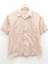 ◇ BEAUTY&YOUTH UNITED ARROWS ビューティアンドユース ボーダー 半袖 シャツ S ベージュ オレンジ #  【1002799620468】