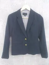 ◇ BANANA REPUBLIC バナナリパブリック 長袖 テーラード ジャケット 2 ネイビー *  【1002799620185】