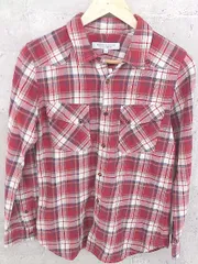 ◇ BEAUTY&YOUTH ビューティ&ユース UNITED ARROWS 長袖 チェック シャツ M レッド マルチ #  【1002799749015】