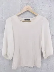 ◇ Demi-Luxe BEAMS デミルクス ビームス 0 七分袖 ブラウス アイボリー *  【1002799774086】