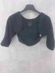 ◇ Spick & Span スピック&スパン 長袖 ボレロ カーディガン ブラック *  【1002799786829】