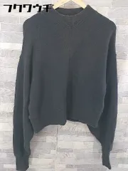 ◇ Johnbull ジョンブル コットン ニット ハイネック 長袖 セーター サイズF チャコールグレー レディース  【1103220004649】