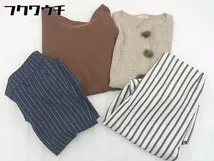 ■ 《 Techichi まとめ売り4点セット サイズF＆M相当＆L ニット セーター カーディガン パンツ スカート レディース 》  【1103120000918】