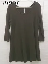◇ CLOCHE クロシェ 長袖 ミニ ニット ワンピース サイズM ブラウン系 レディース  【1104070007101】のサムネイル