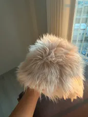 AWESOME NEEDS オーサムニーズ ファー帽子 出品 バケットニット帽 ハン(HAN)ピンク