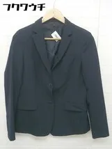 ◇ UNIQLO ユニクロ 2B ピンストライプ 長袖 ブレザー サイズM ネイビー系 レディース  【1104190010753】