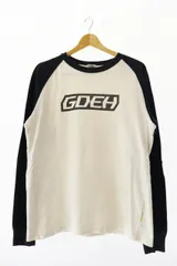 GoodEnough GOODE ロンT 茶x白 長袖Tシャツ グラムgタグ付 GoodEnough GOODE ロンT 茶x白 長袖Tシャツ グラムgタグ付