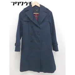 ■ ◎ HusHusH ハッシュアッシュ ライナー ウエストベルト付き 長袖 コート サイズ1 ネイビー系 レディース  【中古】 【1106020008817】