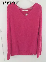 ◇ VICKY ビッキー Vネック 長袖 ニット セーター サイズ2 ピンク レディース  【1106020004444】
