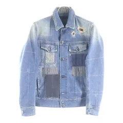 DIESEL (ディーゼル) ダメージ加工 D-JIM パッチワーク デニムジャケット インディゴ