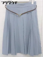 ◇ ◎ PROPORTION BODY DRESSING 膝下丈 プリーツ スカート サイズ 3 ブルー系 レディース  【1106080004385】