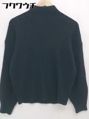 ◇ ITEMS URBAN RESEARCH アーバンリサーチ リブ ボトルネック 長袖 ニット セーター サイズ F ネイビー レディース  【1106090009929】