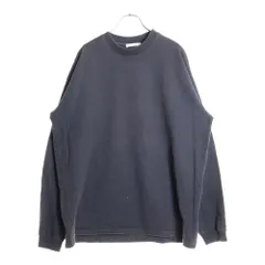 STUDIO R330 (ステュディオ アール スリーサーティー) ロゴ刺繍 ロングスリーブカットソー 長袖Tシャツ ブラック