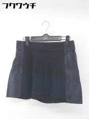 ◇ G-STAR RAW ジースターロー 切替 ミニ プリーツ スカート サイズS ブラック ネイビー系 レディース 【1106140008049】