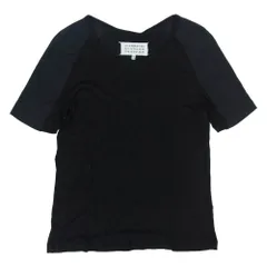 MAISON MARTIN MARGIELA メゾンマルタンマルジェラ 14SS S51GC0329 4ライン 四つタグ 肩切替 半袖 Tシャツ カットソー ブラック系 S【中古】のサムネイル