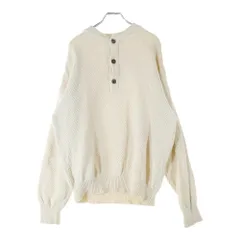 Eddie Bauer (エディバウワー) 90S 黒タグ後期 ヘンリーネック コットン ニットセーター