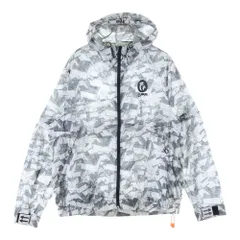 OFF-WHITE (オフホワイト) ジップアップ総柄 ブルゾン ジャケット グレー OMVC002R20G44033のサムネイル