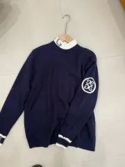 メンズ G FORE(ジーフォア) ネイビー ゴルフ 防風ニット