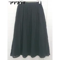 ◇ URBAN RESEARCH アーバンリサーチ ウエストゴム 膝下丈 プリーツ スカート サイズF ブラック レディース  【中古】 【1106160002676】