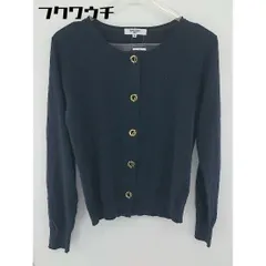 ◇ NATURAL BEAUTY BASIC ナチュラルビューティーベーシック 長袖 カーディガン サイズM ネイビー レディース  【1106160011517】