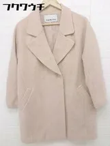 ■ NATURAL BEAUTY BASIC ウール コート サイズM ピンクベージュ系 レディース 【1106160011197】