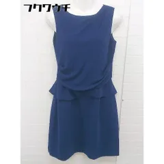 ◇ AR Azalea Rose バックジップ ノースリーブ 膝丈 ワンピース サイズ2 ネイビー レディース 【中古】 【1106160010510】