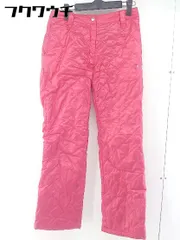 ◇ PUMA プーマ ロゴ 刺繍 パンツ サイズM ピンク レディース 【1106170004516】