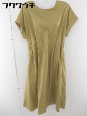 ◇ Bou Jeloud ブージュルード ウエストゴム 半袖 ロング ワンピース サイズ38 ブラウン レディース 【1106170000372】