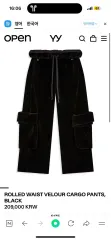 Open yy ツアーベルベット カーゴパンツ