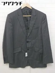 ◇ TAKEO KIKUCHI タケオキクチ ストライプ テーラード ジャケット サイズ3 ブラック系 メンズ  【1106210004766】