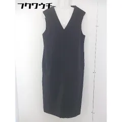 ◇ JEANASIS ジーナシス 無地 ノースリーブ 膝下丈 ジャンパー スカート サイズ F ブラック レディース 【中古】 【1106220004381】