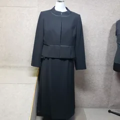 CREA by SOIR PERLE ブラックフォーマル　ワンピース ジャケット セット ノーカラーデザイン  11　u7150s