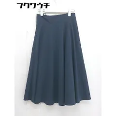 ◇ N. Natural Beauty Basic 膝下丈 フレア スカート サイズM ネイビー レディース  【中古】 【1106230004876】