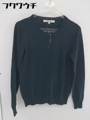 ◇ green label relaxing UNITED ARROWS コットン ニット カーディガン サイズ38 ネイビー レディース  【中古】 【1106250003323】
