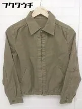 ◇ DRESSTERIOR ドレステリア 長袖 ジップアップ ジャケット サイズ38 カーキ レディース  【1106250000452】
